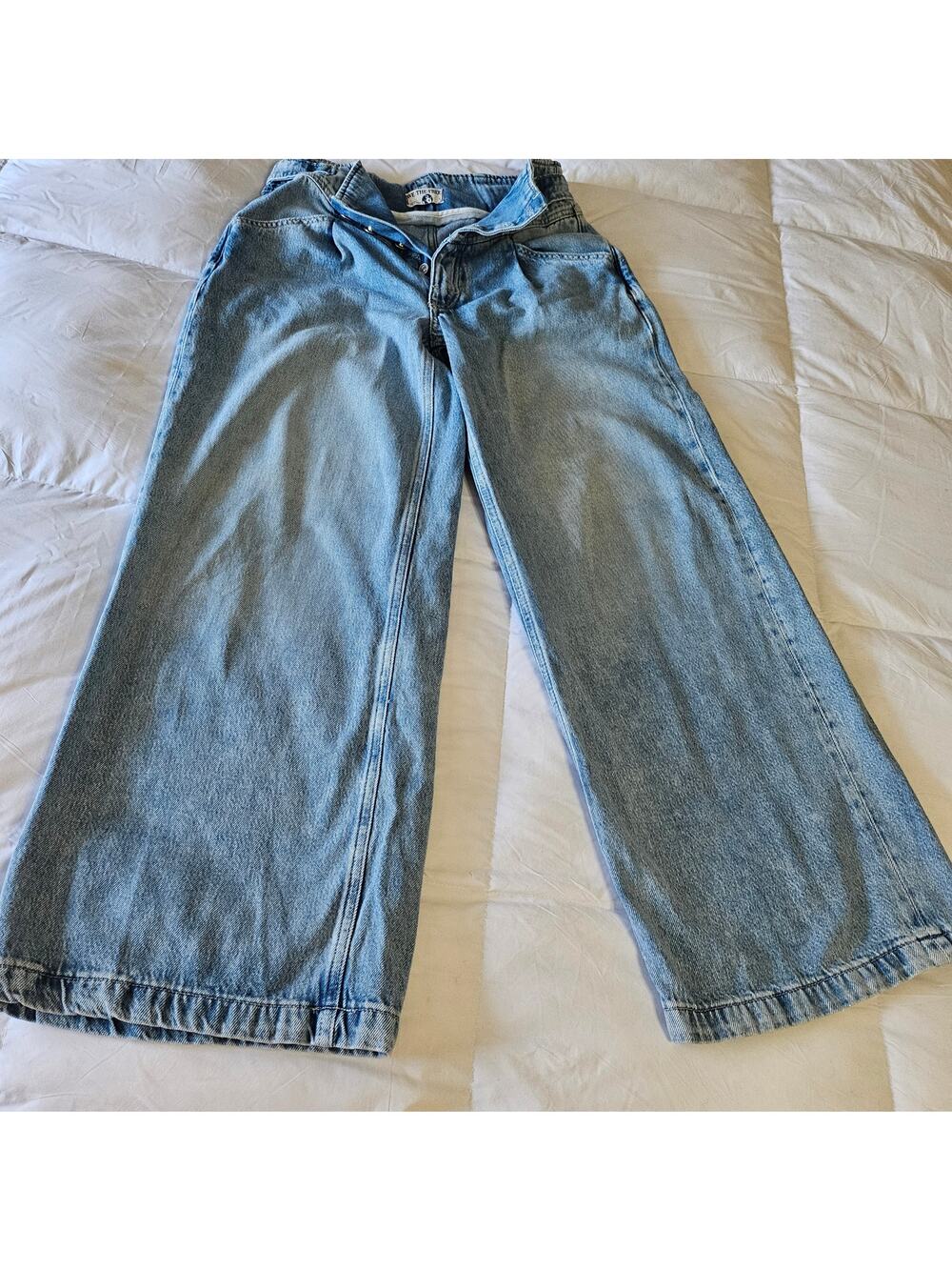 Free People We The Free Super Sweeper Wide Leg Jeans S